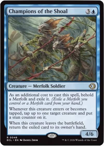Champions of the Shoal (ECL) #46 Rare Lorwyn Eclipsed Magic: The Gathering: 2026