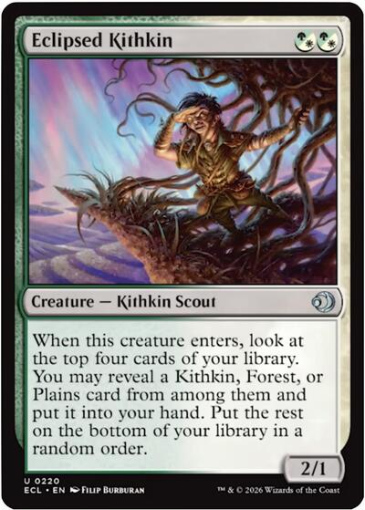 Eclipsed Kithkin (ECL) #220 Uncommon (Lightly Played) Lorwyn Eclipsed Magic: The Gathering: 2026