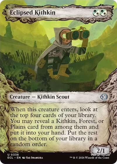 Eclipsed Kithkin Showcase (ECL) #338 Uncommon (Lightly Played) Lorwyn Eclipsed Magic: 2026
