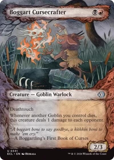 Boggart Cursecrafter (Showcase) (ECL) #331 Uncommon (Lightly Played) Lorwyn Eclipsed Magic: The Gathering: 2026