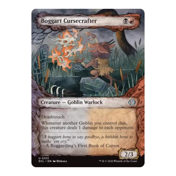 Boggart Cursecrafter (Showcase) (ECL) #331 Uncommon (Lightly Played) Lorwyn Eclipsed Magic: The Gathering: 2026
