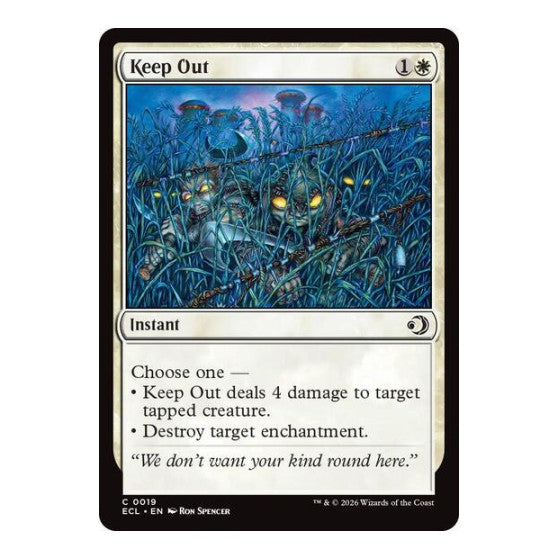 Keep Out (ECL) #19 Common Lorwyn Eclipsed Magic: The Gathering: 2026