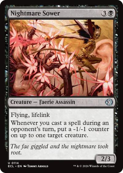 Nightmare Sower (ECL) #114 Uncommon (Lightly Played) Lorwyn Eclipsed Magic: 2026