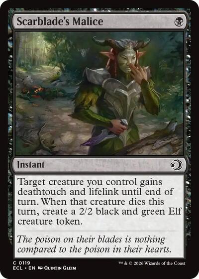 Scarblades Malice (ECL) #119 Common (Lightly Played) Lorwyn Eclipsed Magic: 2026