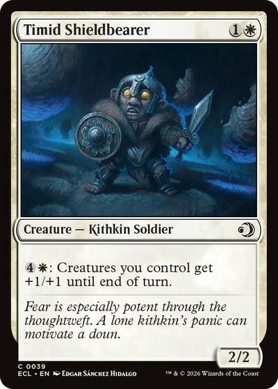 Timid Shieldbearer (ECL) #39 Common (Lightly Played) Lorwyn Eclipsed Magic: The Gathering: 2026
