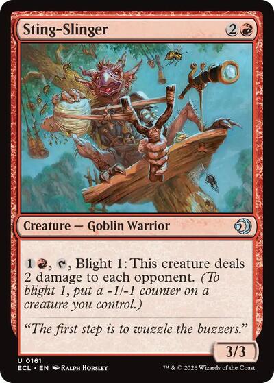 Sting Slinger (ECL) #161 Uncommon (Lightly Played) Lorwyn Eclipsed Magic: The Gathering: 2026