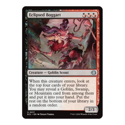 Eclipsed Boggart (ECL) #217 Uncommon (Lightly Played) Lorwyn Eclipsed Magic: The Gathering: 2026