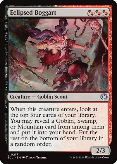 Eclipsed Boggart (ECL) #217 Uncommon (Lightly Played) Lorwyn Eclipsed Magic: 2026