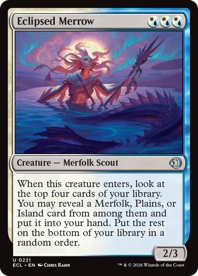 2026 Magic: Lorwyn Eclipsed (ECL) - Eclipsed Merrow (#221, Uncommon) (Lightly Played)
