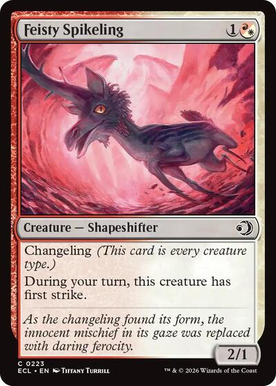 2026 Magic: Lorwyn Eclipsed (ECL) - Feisty Spikeling (#223, Common) (Lightly Played)
