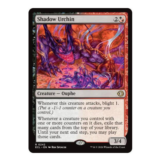 Shadow Urchin (ECL) #242 Rare Lorwyn Eclipsed Magic: The Gathering: 2026