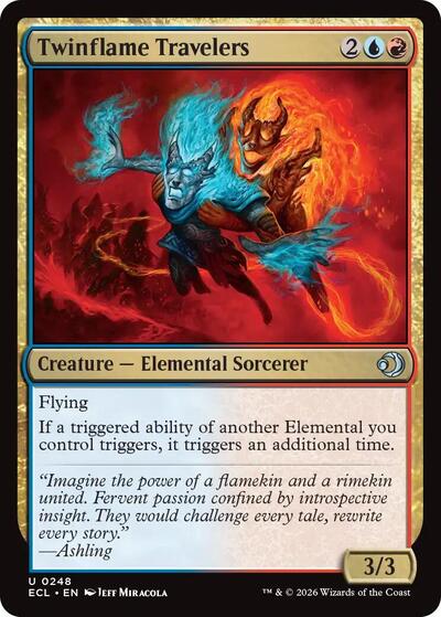 Twinflame Travelers (ECL) #248 Uncommon (Lightly Played) Lorwyn Eclipsed Magic: 2026