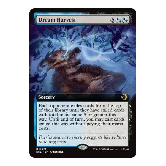 Dream Harvest (Extended Art) (ECL) #371 Rare (Foil Lightly Played) Lorwyn Eclipsed Magic: The Gathering: 2026