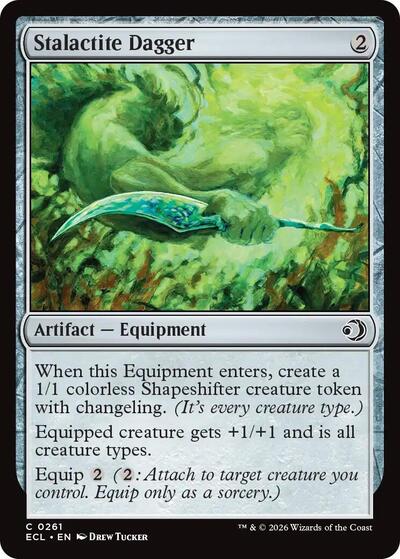 2026 Magic: Lorwyn Eclipsed (ECL) - Stalactite Dagger (#261, Common) (Lightly Played)