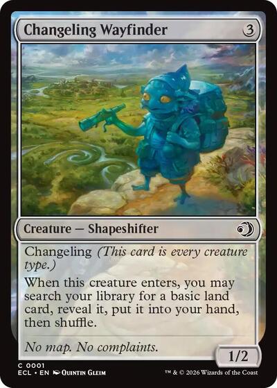 Changeling Wayfinder (ECL) #1 Common (Lightly Played) Lorwyn Eclipsed Magic: The Gathering: 2026