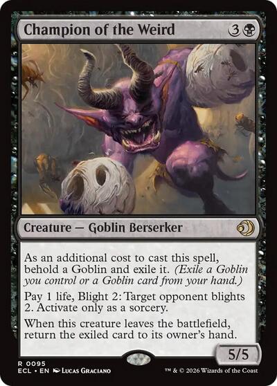 Champion of the Weird (ECL) #95 Rare Lorwyn Eclipsed Magic: 2026