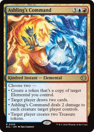 Ashling's Command (PPECL) #205 Rare (Lightly Played) Promo Pack: Lorwyn Eclipsed Magic: The Gathering: 2026