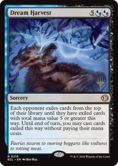 Dream Harvest (PPECL) #216 Rare (Foil Near Mint) Promo Pack: Lorwyn Eclipsed Magic: The Gathering: 2026