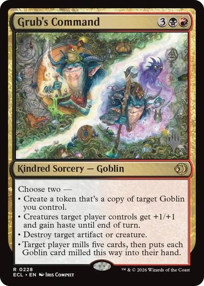 Grub's Command (PPECL) #228 Rare Promo Pack: Lorwyn Eclipsed Magic: The Gathering: 2026