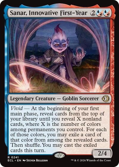 Sanar, Innovative First-Year (PPECL) #241 Rare Promo Pack: Lorwyn Eclipsed Magic: The Gathering: 2026