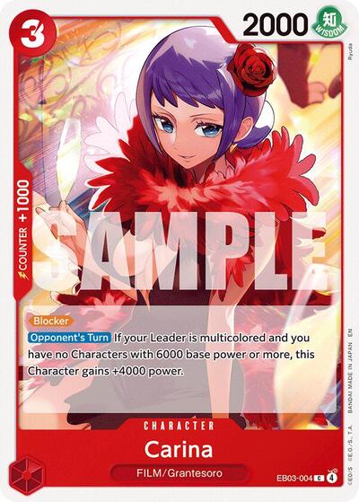 Carina (EB-03) #EB03-004 Common (Near Mint) Extra Booster: One Piece Heroines Edition One Piece Card Game: 2026