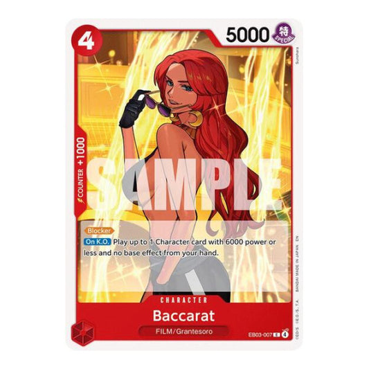 Baccarat (EB03) #EB03-007 Common (Near Mint) Extra Booster: One Piece Heroines Edition One Piece Card Game: 2026