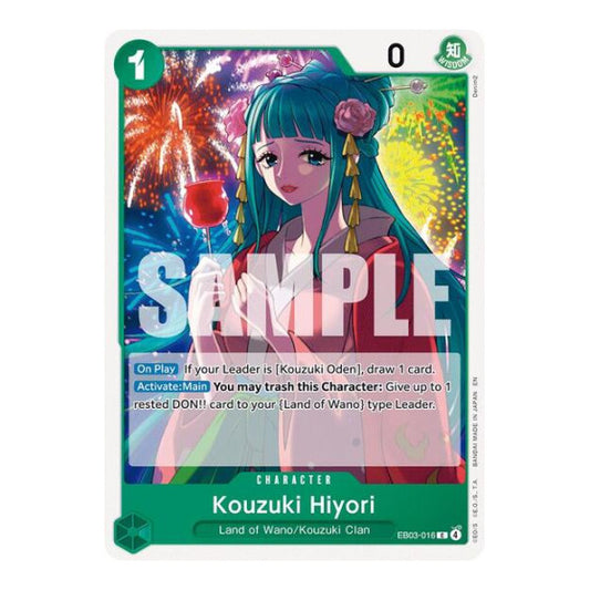 Kouzuki Hiyori (EB03) #EB03-016 Common (Near Mint) Extra Booster: One Piece Heroines Edition One Piece Card Game: 2026