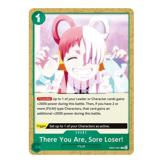 There You Are, Sore Loser! (EB03) #EB03-020 Common (Near Mint) Extra Booster: One Piece Heroines Edition One Piece Card Game: 2026