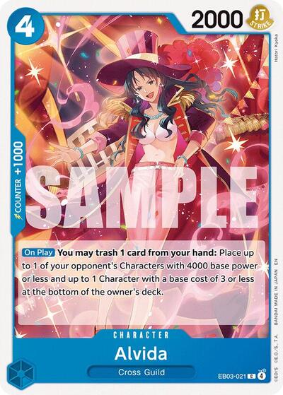 Alvida (EB-03) #EB03-021 Common (Near Mint) Extra Booster: One Piece Heroines Edition One Piece Card Game: 2026