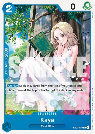 Kaya (EB-03) #EB03-023 Common (Near Mint) Extra Booster: One Piece Heroines Edition One Piece Card Game: 2026