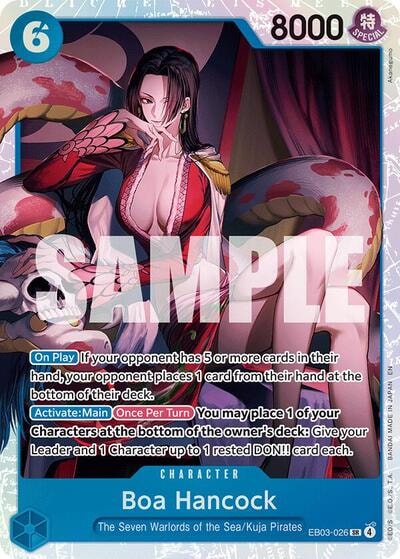 Boa Hancock (EB-03) #EB03-026 Super Rare (Foil Near Mint) Extra Booster: One Piece Heroines Edition One Piece Card Game: 2026
