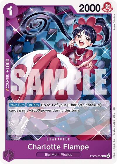 Charlotte Flampe (EB-03) #EB03-032 Common (Near Mint) Extra Booster: One Piece Heroines Edition One Piece Card Game: 2026