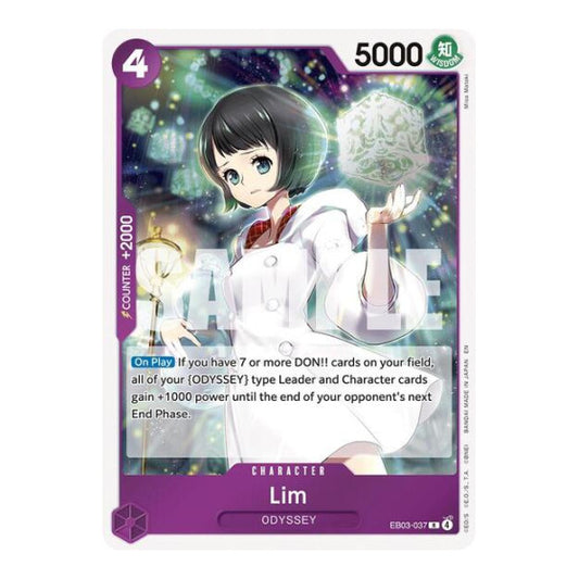 Lim (EB03) #EB03-037 Rare (Foil Near Mint) Extra Booster: One Piece Heroines Edition One Piece Card Game: 2026