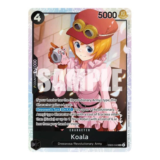 Koala (EB03) #EB03-042 Super Rare Extra Booster: One Piece Heroines Edition One Piece Card Game: 2026