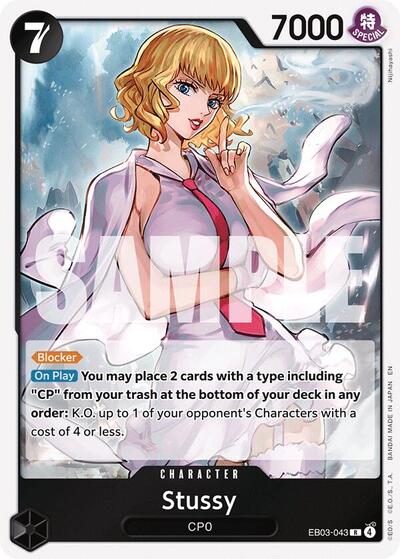 Stussy (EB-03) #EB03-043 Rare (Foil Near Mint) Extra Booster: One Piece Heroines Edition One Piece Card Game: 2026