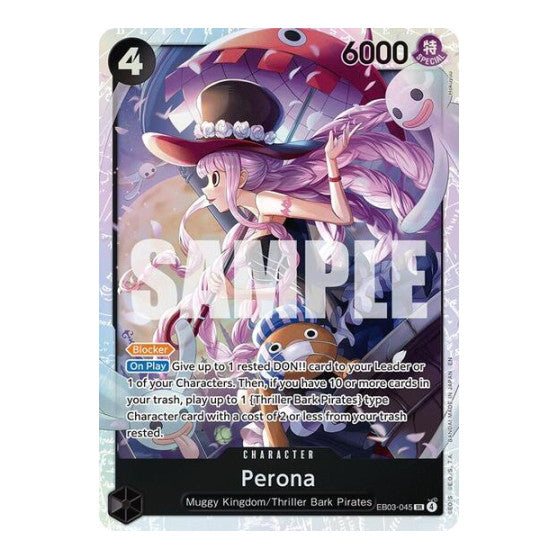 Perona (045) (EB03) #EB03-045 Super Rare (Foil Lightly Played) Extra Booster: One Piece Heroines Edition One Piece Card Game: 2026