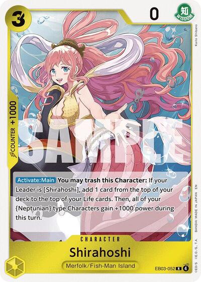 Shirahoshi (EB-03) #EB03-052 Rare (Foil Near Mint) Extra Booster: One Piece Heroines Edition One Piece Card Game: 2026
