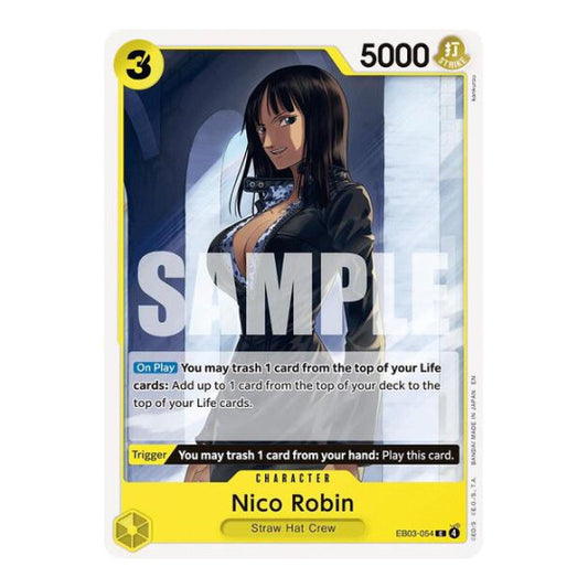Nico Robin (054) (EB03) #EB03-054 Common (Near Mint) Extra Booster: One Piece Heroines Edition One Piece Card Game: 2026