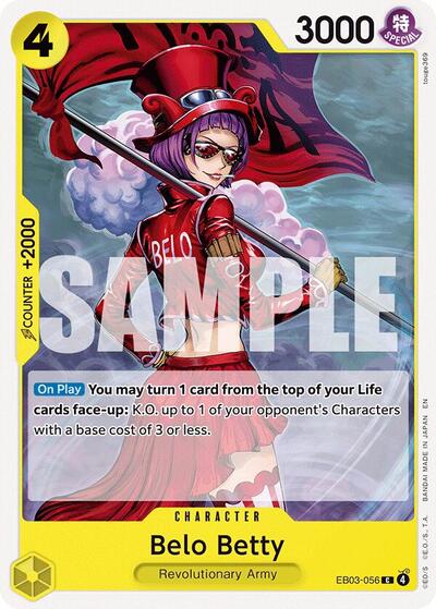 Belo Betty (EB-03) #EB03-056 Common (Near Mint) Extra Booster: One Piece Heroines Edition One Piece Card Game: 2026