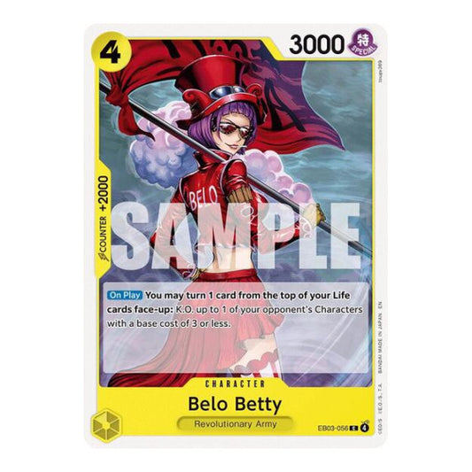 Belo Betty (EB03) #EB03-056 Common (Near Mint) Extra Booster: One Piece Heroines Edition One Piece Card Game: 2026