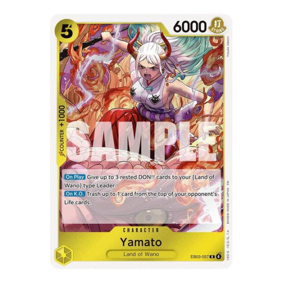 Yamato (EB-03-04) #EB03-057 Rare (Foil Near Mint) Extra Booster: One Piece Heroines Edition One Piece Card Game: 2026