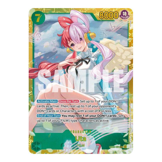 Uta (061) (EB03) #EB03-061 Secret Rare (Foil Lightly Played) Extra Booster: One Piece Heroines Edition One Piece Card Game: 2026