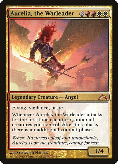 Aurelia the Warleader (GTC) #143 Mythic Rare (Lightly Played) Gatecrash Magic: The Gathering: 2013