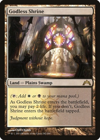 Godless Shrine (GTC) #242 Rare (Lightly Played) Gatecrash Magic: The Gathering: 2013