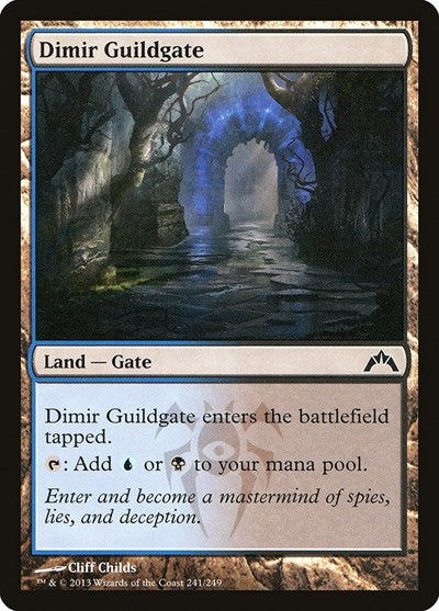 Dimir Guildgate (GTC) #241 Common (Near Mint) Gatecrash Magic: The Gathering: 2013
