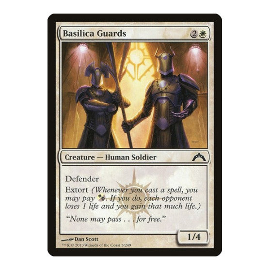 Basilica Guards (GTC) #5 Common Gatecrash Magic: The Gathering: 2013
