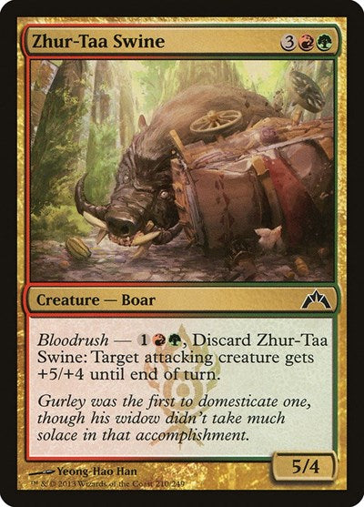 Zhur Taa Swine (GTC) #210 Common (Lightly Played) Gatecrash Magic: 2013