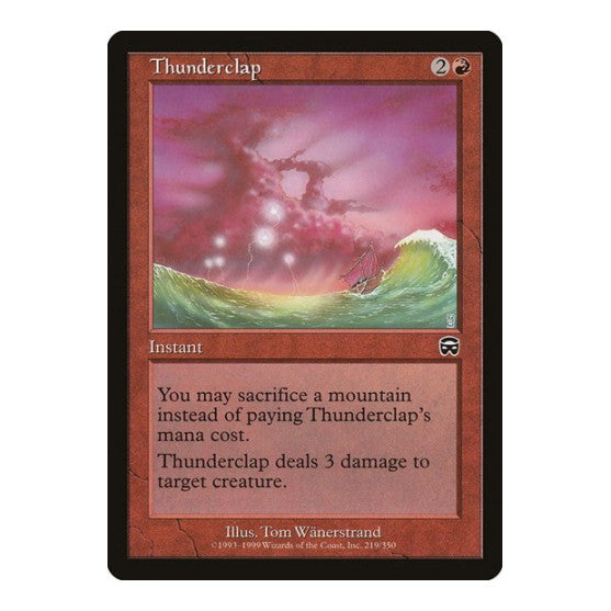 Thunderclap (MMQ) #219 Common (Lightly Played) Mercadian Masques Magic: The Gathering: 1999
