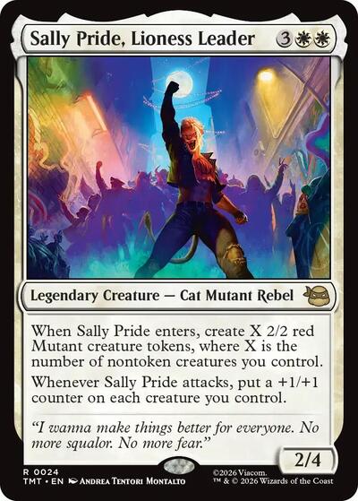 Sally Pride Lioness Leader (TMT) #24 Rare (Lightly Played) Teenage Mutant Ninja Turtles Magic: 2026