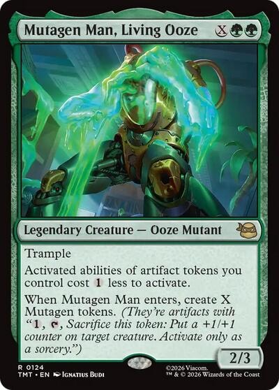 Mutagen Man, Living Ooze (TMT) #124 Rare Teenage Mutant Ninja Turtles Magic: The Gathering: 2026
